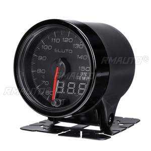 2" 52mm 12V Car Turbo Boost PSI Bar Water Oil Temp Pressure Tach Volt EGT Gauge 10 Colors <b>LED</b> Dual Display Pointer Digital <b>Clock</b> - Product Image 4
