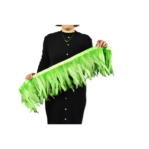 Ruban en tissu corail bon marché, franges en plumes, garniture pour bricolage, vêtements, robe, costume, chapeau, accessoire, fête, décoration de mariage - Product Image 5