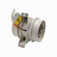 4 inç 24V DC Ateşlenmeye Karşı Korumalı Deniz Ventilatörü, Tekne RV Yat Deniz Havalandırma Üfleyicisi