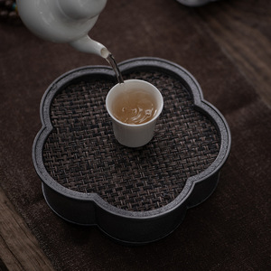 Antique Tin Teapot Stand Irregular Shape Water Storage For Kung Fu <b>Tea</b> <b>Set</b> Afternoon <b>Tea</b> Use - Product Image 3
