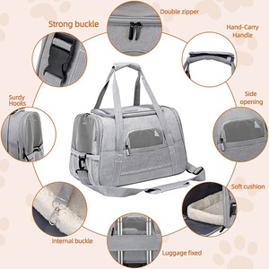 Oxford Cloth Travel Pet Carrier <strong>Bag</strong> Collapsible <strong>Cat</strong> Carrier <strong>Bag</strong> - Product Image 3
