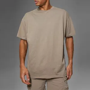 Metro-Camiseta de manga corta personalizada para hombre, ropa de calle lisa de algodón de alta calidad, venta al por mayor