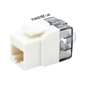 Outil réseau Cat5E/Cat6/Cat6A Utp poinçon vers le bas 180 degrés Rj45 8P8C Cat6 Jack trapézoïdal non blindé