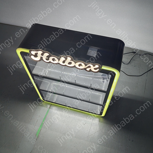 Modern RGB LED Lighted Acrylic Tobacco <strong>Cigarette</strong> <strong>Display</strong> Cabinet Custom Factory Design <strong>for</strong> Smoke Shop Counter <strong>Shelves</strong> &amp; Cabinets - Product Image 3