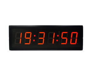 Honghao Mini minuterie de gymnastique LED rouge à 6 chiffres 4 pouces 12/24 système compte à rebours positif horloge murale <span class=keywords><strong>chronomètre</strong></span> pour les sports d'entraînement croisés - Product Image 5