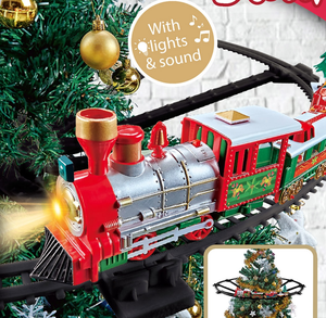 <span class=keywords><strong>Tren</strong></span> de Juguete Eléctrico de <span class=keywords><strong>Navidad</strong></span> de 88 cm con Música y Luces, <span class=keywords><strong>Tren</strong></span> de Juguete de Plástico con Vías - Product Image 3