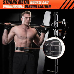 2025 Unisex de alta calidad de alta resistencia gimnasio Fitness entrenamiento Power-Lifting cinturón de cuero compresión, entrenamiento, accesorios de gimnasio - Product Image 3