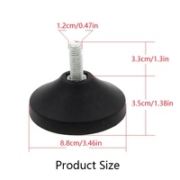 Table de baby-foot réglable de 3.5 pouces de diamètre avec des caractéristiques faciles à utiliser.