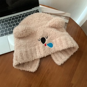 Gorro <span class=keywords><strong>de</strong></span> mujer con orejas <span class=keywords><strong>de</strong></span> <span class=keywords><strong>gato</strong></span>, gorros <span class=keywords><strong>de</strong></span> punto trenzados <span class=keywords><strong>de</strong></span> ganchillo, gorro cálido <span class=keywords><strong>de</strong></span> invierno con orejas <span class=keywords><strong>de</strong></span> oso <span class=keywords><strong>de</strong></span> peluche con logotipo bordado - Product Image 1