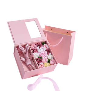 Коробки OMT Square из переработанных материалов для букетов из роз, жесткие коробки для цветочных композиций и подарков - Product Image 3