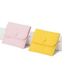 Pochette à bijoux anti-ternissement personnalisée de qualité supérieure, mini sac de voyage portable pour emballage cadeau de bagues, boucles d'oreilles, pendentifs, colliers – Vente en gros
