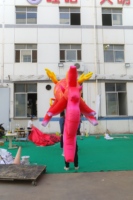 Dragon gonflable géant en forme de poisson Koi, publicité gonflable durable pour festivals et événements