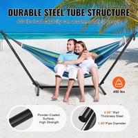 Support de hamac en métal de 9 pi/10 pi, support de hamac robuste pour 2 personnes, capacité de 450 lb