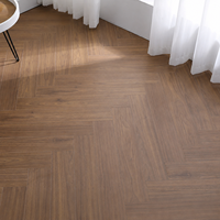 Revêtement de sol en vinyle Chevron moderne, imperméable, antidérapant, 5 mm, 6 mm, revêtement de sol SPC pour usage commercial