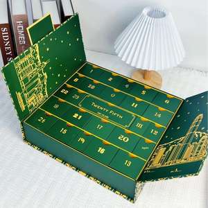 Caja de Regalo Rectangular Personalizada de Doble Puerta, Blanca y Gris, con Estampado en Caliente y Diseño de Logotipo - Product Image 2