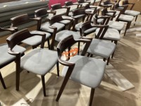 Meubles de restaurant modernes rétro américains, ensemble de chaises et de tables en bois de frêne massif pour hôtel et café, durable, garantie de 3 ans