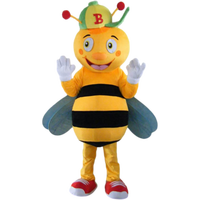 Costumes de mascotte en peluche Abeille/Abeille-farine personnalisés, amusants et étonnants pour adultes - Tenue de cosplay de dessin animé pour fêtes