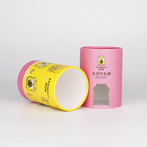 Fancy New Bao Bì Phong Cách Hình Giấy Có Thể Tông Bao Bì Ống Với Cửa Sổ PVC Rõ Ràng - Product Image 6