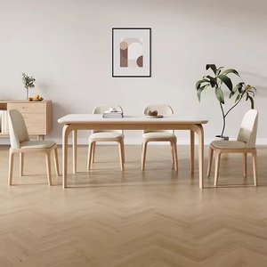 Tavolo <span class=keywords><strong>da</strong></span> <span class=keywords><strong>Pranzo</strong></span> Moderno di Alta Gamma <span class=keywords><strong>con</strong></span> <span class=keywords><strong>Piano</strong></span> <span class=keywords><strong>in</strong></span> <span class=keywords><strong>Marmo</strong></span> e Sedie <span class=keywords><strong>in</strong></span> Legno Massello, Design di Lusso per Sala <span class=keywords><strong>da</strong></span> <span class=keywords><strong>Pranzo</strong></span> - Product Image 2