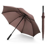 Logo personnalisé imprimé, grand parapluie incassable Souvenir de Golf Double auvent coupe-vent de voyage de 50 pouces pour adulte