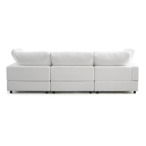 Sofá Modular Ajustable <span class=keywords><strong>Urban</strong></span> Comfort con Tela de Lino y Patas de Madera Resistentes para Espacios de Vida Contemporáneos - Product Image 3