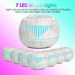 Diffuseur d'huiles essentielles ultrasonique intelligent Tuya WiFi 500 ml, humidificateur, contrôlé par application, compatible Alexa/Google Assistant, électrique, faible consommation - Product Image 2