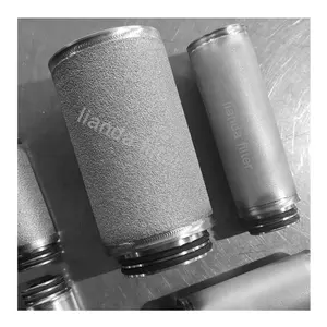 1 5 25 Um Micron Stainless Steel Sintered Filter Element Steam Filter Cartridge Double O-Ring Adapter