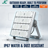 Projecteur modulaire COB 50-250W haute puissance pour extérieur, étanche IP67, boîtier en aluminium, angle de faisceau 120°, blanc chaud