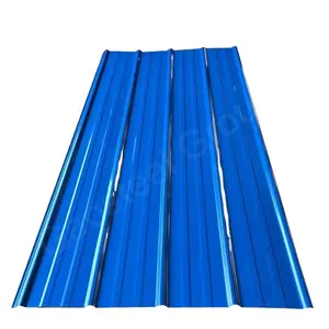 赤青緑装飾色コーティング金属屋根タイル卸売長スパンアルミニウム亜鉛波形鋼板屋根板