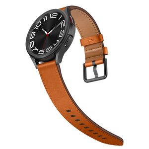 Bracelet en cuir véritable de qualité supérieure 20mm 22mm pour <span class=keywords><strong>Samsung</strong></span> Galaxy Watch 7 6 5 4 Garmin <span class=keywords><strong>fitbit</strong></span> Huawei Smart Watch Band - Product Image 4