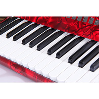 Professional Diatonic Accordion Adult Grading Performance Beginner Keyboard Instrument 30 Keys 18 Bass Portable ABS Material