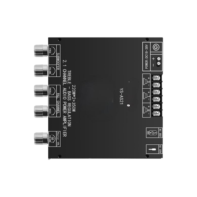 220WX2+350W YS-AS21 Blue-tooth digital power amplifier board module TPA3255 high and low pitch subwoofer.