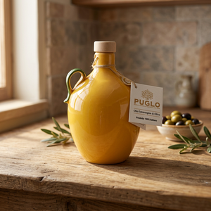 น้ำมันมะกอกบริสุทธิ์พิเศษ PUGLO บรรจุขวดเซรามิก 25CL-50CL น้ำมันปรุงอาหารอิตาเลียนสกัดเย็น - Product Image 3