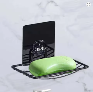 1PC-Porte-<span class=keywords><strong>savon</strong></span> en acier inoxydable sans poinçon sans clou Salle de bain monocouche Drain Tenture murale Sucker Soap Box Light Luxury Shelf - Product Image 6