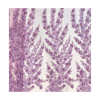 2025 haut de gamme qualité en trois dimensions fleur broderie dentelle tissu transfrontalier Sequin perle Tube broderie dentelle lourde