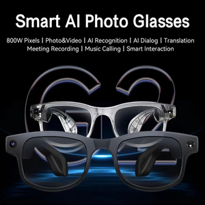 Gafas Inteligentes Transfronterizas Negras con Reconocimiento de Imagen por IA, Traducción Simultánea, Grabación de Video HD Antivibración y Fotografía - Product Image 5