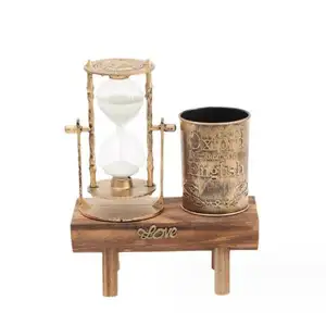 Avrupa tarzı kum saati retro eyfel kulesi kalemlik dekoratif süsler yaratıcı reçine el sanatları hediyeler