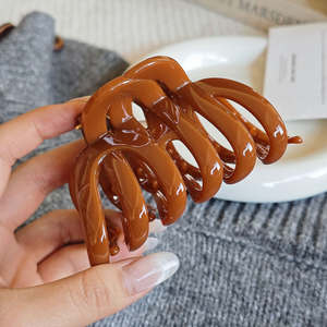 Pinza de Pelo de Calabaza de 9.5CM, Nueva Colección Primavera, Color Novedoso, Pinza de Tiburón de PC de Alta Calidad para Mujer, Diseño Sencillo - Product Image 5