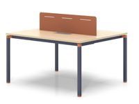 Bureau de travail moderne et long pour plusieurs personnes, table de conférence, table de réunion de bureau, table de discussion d'équipe minimaliste
