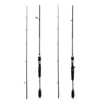 Caña de Pescar ZhanJing de Fibra de Carbono de Acción Rápida para Spinning, Baitcasting, Jigging y Fly Fishing, 1.8m/2.1m/2.4m/2.7m, Potencia Media Ligera, para Lago y Río