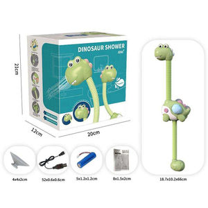 Jouets de bain pour bébés et enfants, pompe à eau de pulvérisation pour baignoire, tuyau de jeu, bec de remplissage, pomme de douche électrique rechargeable, dinosaure - Product Image 6