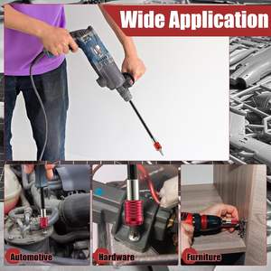 Juego de 4 Extensiones Magnéticas para Brocas Otoolling de 2, 4, 6 y 12 Pulgadas, Adaptadores de Enchufe de Impacto (1/4\", 1/2\") para Taladros - Product Image 5