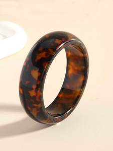 Noble Consort Estilo retro Moda Leopardo Pulsera Miel Fabricante Tortuga Color Barra redonda Brazaletes - Product Image 5