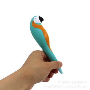 Funda de Espuma de Poliuretano para Bolígrafo con Diseño de Loro, Juguete Antiestrés de Rebote Lento, Regalo Sorpresa de Papelería - Product Image 1