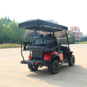 Nouveau modèle 2026 personnalisable, voiturette <span class=keywords><strong>de</strong></span> golf électrique monoplace en métal avec moteur AC 5KW, 4 places, batterie lithium 48V pour terrains <span class=keywords><strong>de</strong></span> golf et clubs - Product Image 3