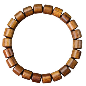 Pulsera de Madera de Palisandro Negra con 22 Cuentas de Barril de 8mm, Joyería Budista Unisex para Uso Diario, Joyería Cultural Coleccionable - Product Image 5