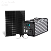 Station d'alimentation mobile solaire LiFePO4 220V pour extérieur avec écran LED, protection intelligente BMS et double charge