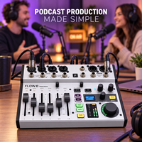 Console de mixage audio professionnelle AOFO, mixeur numérique compact avec Bluetooth pour l'enregistrement en studio et la diffusion en direct