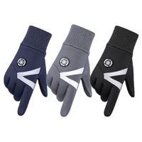 Gants de cyclisme d'hiver pour hommes, légers, imperméables, coupe-vent, personnalisés, avec écran tactile, pour sports de plein air, course à pied, ski