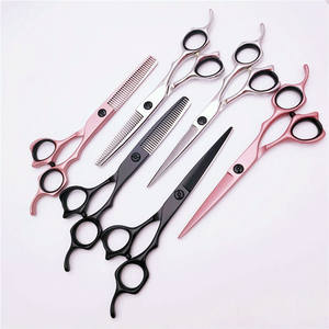 Ciseaux à cheveux Feiwei 6,0 pouces, rose gold, ciseaux à effiler en acier inoxydable 440C, lame tranchante, manche long, pour coiffeur - Product Image 4